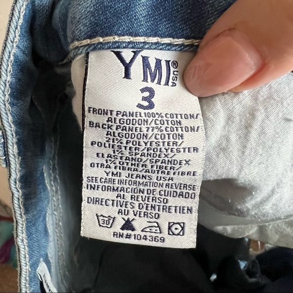 YMI High Rise Ankle Dream Fit Distressed Denim Jeans - Picture 10 of 10